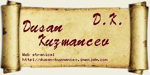 Dušan Kuzmančev vizit kartica